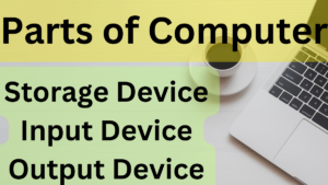 PARTS OF COMPUTER STORAGE DEVICE INPUT & OUTPUT DEVICE