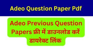 ADEO Question Paper PDF Download